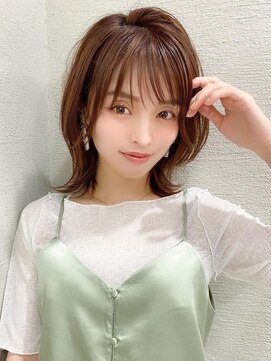 ラルユー 金山(LallYou) シースルーぱっつん前髪で結んでかわいいフェイスレイヤー