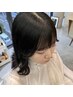 前髪、顔周りカット＋韓国風巻き髪スタイリング