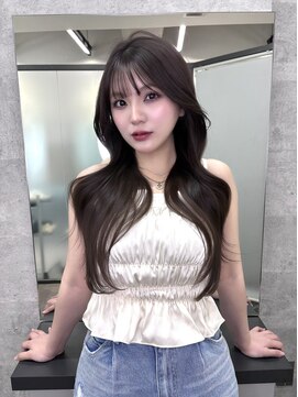 ボタン 熊本(VOTAN) グレージュカラー/オリーブグレージュ/レイヤーカット/韓国ヘア