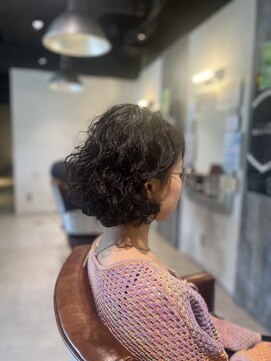 サンカリ 真法院店(SANKARI) 大人女性に似合う◎ゆるふわパーマボブ