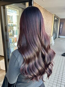 アミリー ひたち野うしく店(Amily) ハイライトバレイヤージュダブルカラーケアブリーチ20代30代