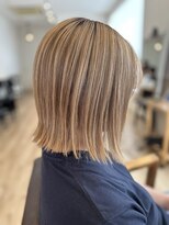 ヘアーサロン リアン 熊谷2号店(hair salon Rien) ミルクティー切りっぱなしボブ!