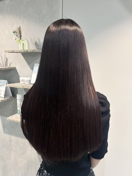 ラック(LUCK) 深みラベンダー/船橋/くすみベージュ/細めハイライト