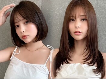 ロンドガーネット 池袋(Lond garnet)の写真/顔周り/前髪の繊細なカットで必ず似合うスタイルを。ケアブリーチ/ブリーチなしダブルカラーが人気[池袋]