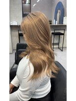 ラピス 大阪心斎橋店(Lapis)&nbsp;ミルクティ/髪質改善/ミディアムレイヤー/ダブルカラー/ブリーチ