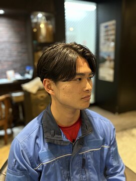 フェザーショート センターパート