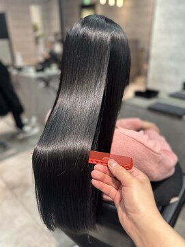 ソル 八王子(SOL) 艶やかに輝く黒髪ロング!縮毛矯正で叶える美しい髪