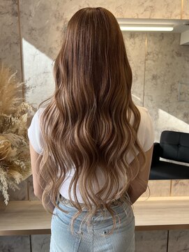 ラピス 新宿(Lapis) ブリーチ無しベージュ/60cmスーパーロングエクステ