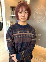 リリィエモ(Lily emo)&nbsp;レイヤーボブ × モーヴピンク