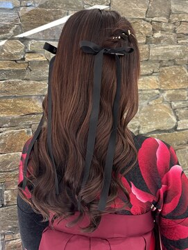 ザザ ZA/ZA 目白 【ハーフツイン卒業式ヘア】目白美容室