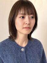 ローネス 銀座(LONESS)&nbsp;結べるレイヤーボブブラウンベージュ20代30代くびれヘア銀座