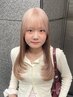 【優梨指名】選べるブリーチありなしWカラー　￥12100
