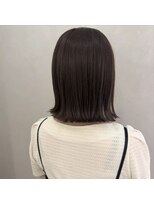 アンドワン 自由が丘(＆ONE)&nbsp;【&ONE 自由が丘】くすみブラウン×切りっぱなしボブ