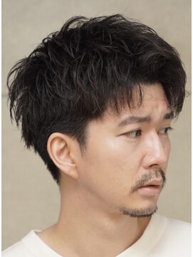 トラスト ザ バーバー 東京駅八重洲店(TRUST the Barber) アップバングショート/メンズヘア