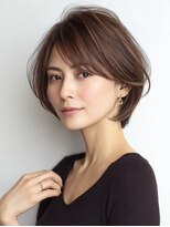 Heart's美人設計と白髪ぼかし専門店 青山表参道店 脱白髪染め/ショートヘア【ハーツ】&nbsp;白髪ぼかし脱白髪染め似合わせショートボブ40代50代60代