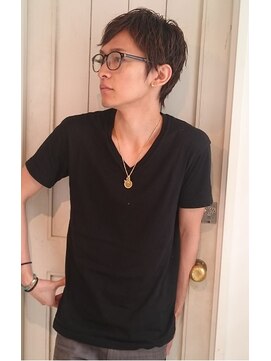 ドロップ(drop) クセ毛風メンズショート