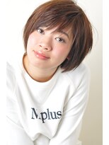 エムプラス センター北(M.plus)&nbsp;港北ニュータウンで人気。スタンダードシンプルボブ。