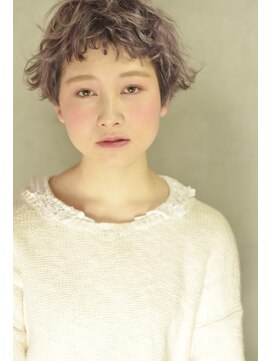 コイ(coii) ☆ピンクラベンダーグレージュのエアリーショート☆【coii】