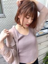 【アフロート添田】耳かけも大人かわいいスリークボブ