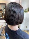 丸みのあるシンプルBob