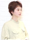 ナチュラルショート/ブラウン/抜け感/20代30代40代50代