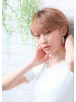 ソア 武蔵小杉(SOAR)&nbsp;かきあげマロンベージュストカールくびれヘア黒髪Ａラインボブ