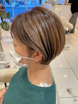 アッシュ 武蔵小金井店(Ash) *白髪ぼかしハイライト×ハイベージュ*