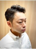 かき上げ7:3刈り上げ〈理容室〉