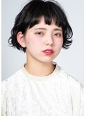 ダークアッシュショートボブ