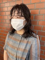 イオエ(ioe)&nbsp;黒髪/ボブルフ/ネビージュ/小顔/ワンレン/髪質改善/グレージュ