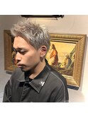 1ブリーチで作るホワイトベージュ スパイキーショート