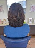 大人／40代50代／レイヤー／ボブ／パーマ／美髪／ミディアム/