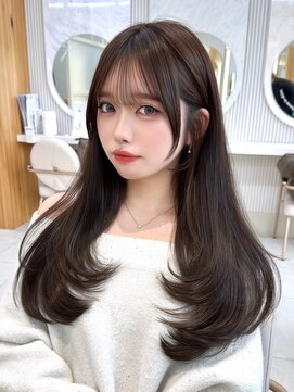 アフロートリノ(AFLOAT Leino) 大人可愛いレイヤーカット　顔まわり前髪シースルー似合わせ#