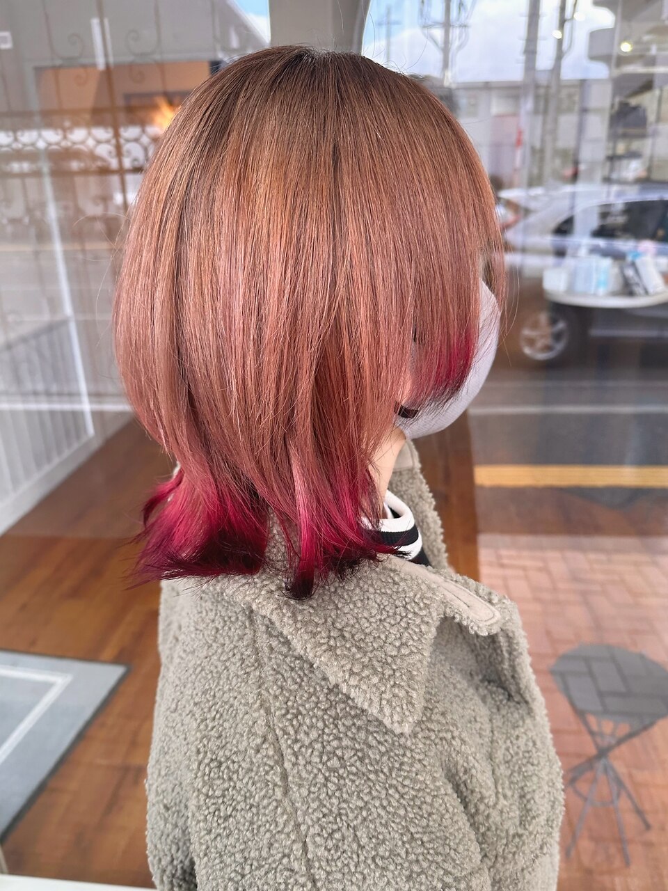 フォックスカラー ピンク：L208378606｜レレ(Le'Le')のヘアスタイル