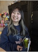 イヤリングカラー×ベージュ×外国人風カラー10代20代30代