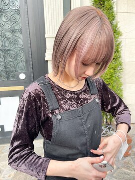 エミス バイ メルト 吉祥寺(emis by melt) 【堀惠】レイヤーカットブリーチベージュ20代30代40代髪質改善