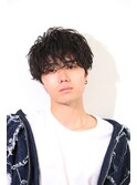 緩め縦落ちパーマ