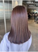 20代30代40代ぴんくブラウンイルミナカラー透明感ナチュラル