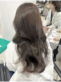 アイスグレージュ/船橋/くすみベージュ/細めハイライト