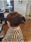 40代50代ショートボブウルフカットボブウルフ韓国ネビージュ