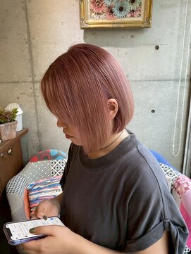 美容室カードル 新小岩店(Cadre) ボブ/ピンクベージュ