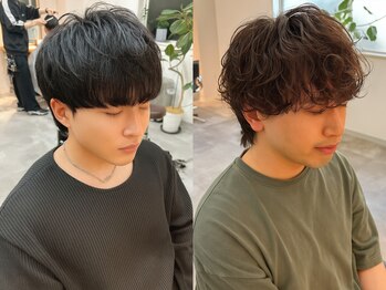 シエテ 津田沼(Siete)の写真/メンズヘアが得意なスタッフ在籍♪トレンドのパーマも大人気◇[千葉/津田沼駅/韓国/顔周り/前髪/学割U24]