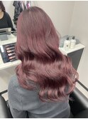 ブリーチありローズピンク【髪質改善 Period.松阪 美容室】