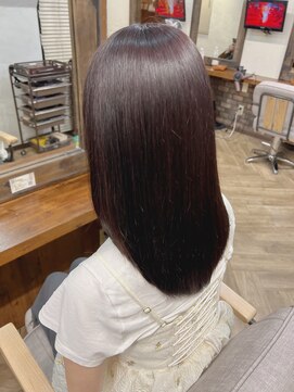 シュリット(schritt) 大人ガーリーバイオレットブラウンカラー渋谷エジリ