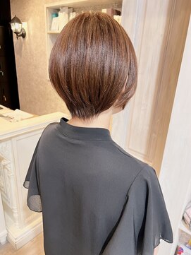 キャアリー(Caary) 福山美容室caary 大人引き締めショート骨格補正秋カラー20代30代