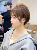 ☆ココアベージュ小顔オリーブグレークラゲヘアーショート[船橋]