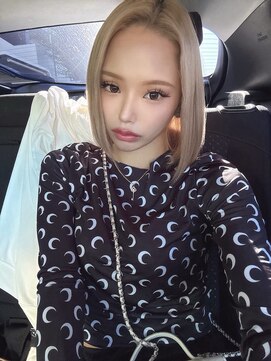 エミーバイモアムー(Emmie byMoremuu) 【青木　淳】ホワイトベージュ/ミルクティー／ハイトーン