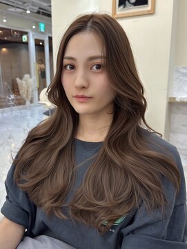 シェノン サントル(CHAINON CENTRE) 梅田/黒髪/クラゲヘアー/オリーブグレー/小顔/ココアベージュ