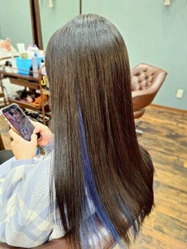 オルテ(ORTE) インナーカラー×ブルー