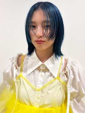 ロマーリ 岡山店(LOMARLIE) ハッシュカット20代30代40代ブリーチブルージュくびれレイヤー